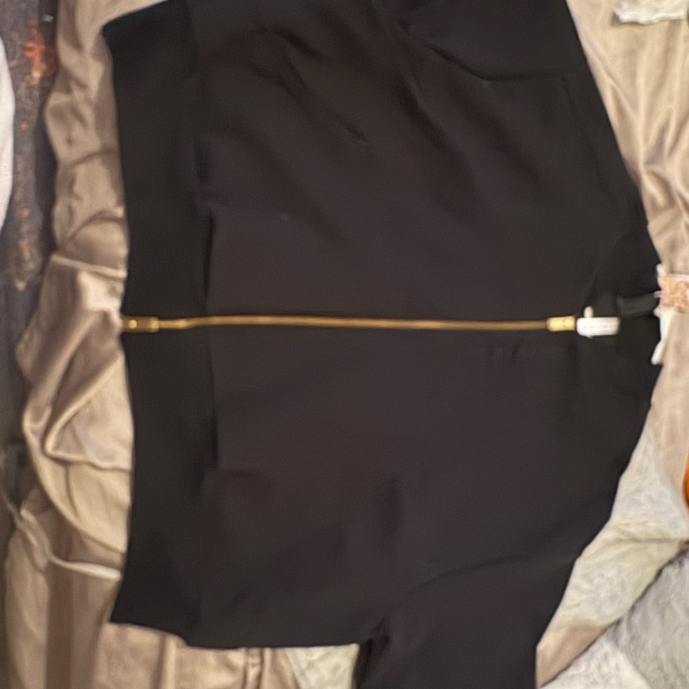 Adidas Black Jacket with Gold Zipper